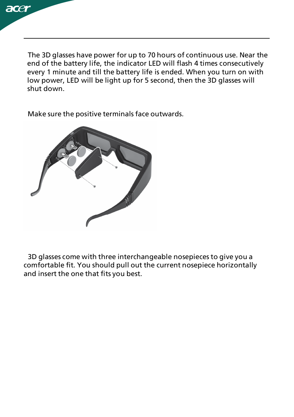 Acer HS244HQ User Manual | Page 21 / 25