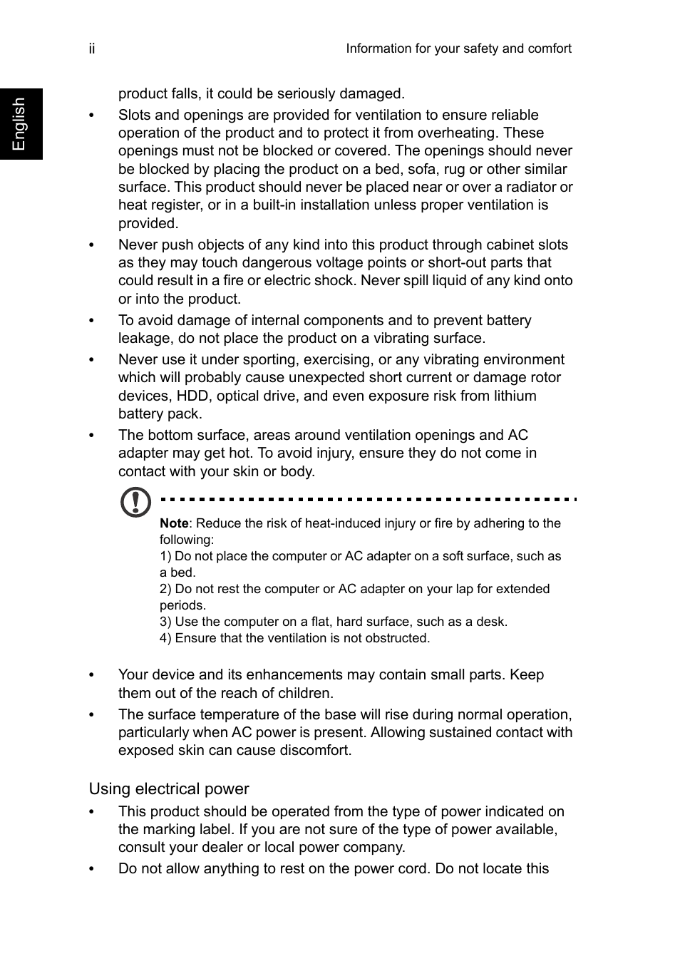 Acer C710 User Manual | Page 4 / 37