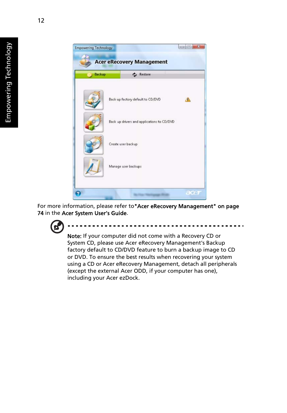 Acer Aspire 6920G User Manual | Page 32 / 109