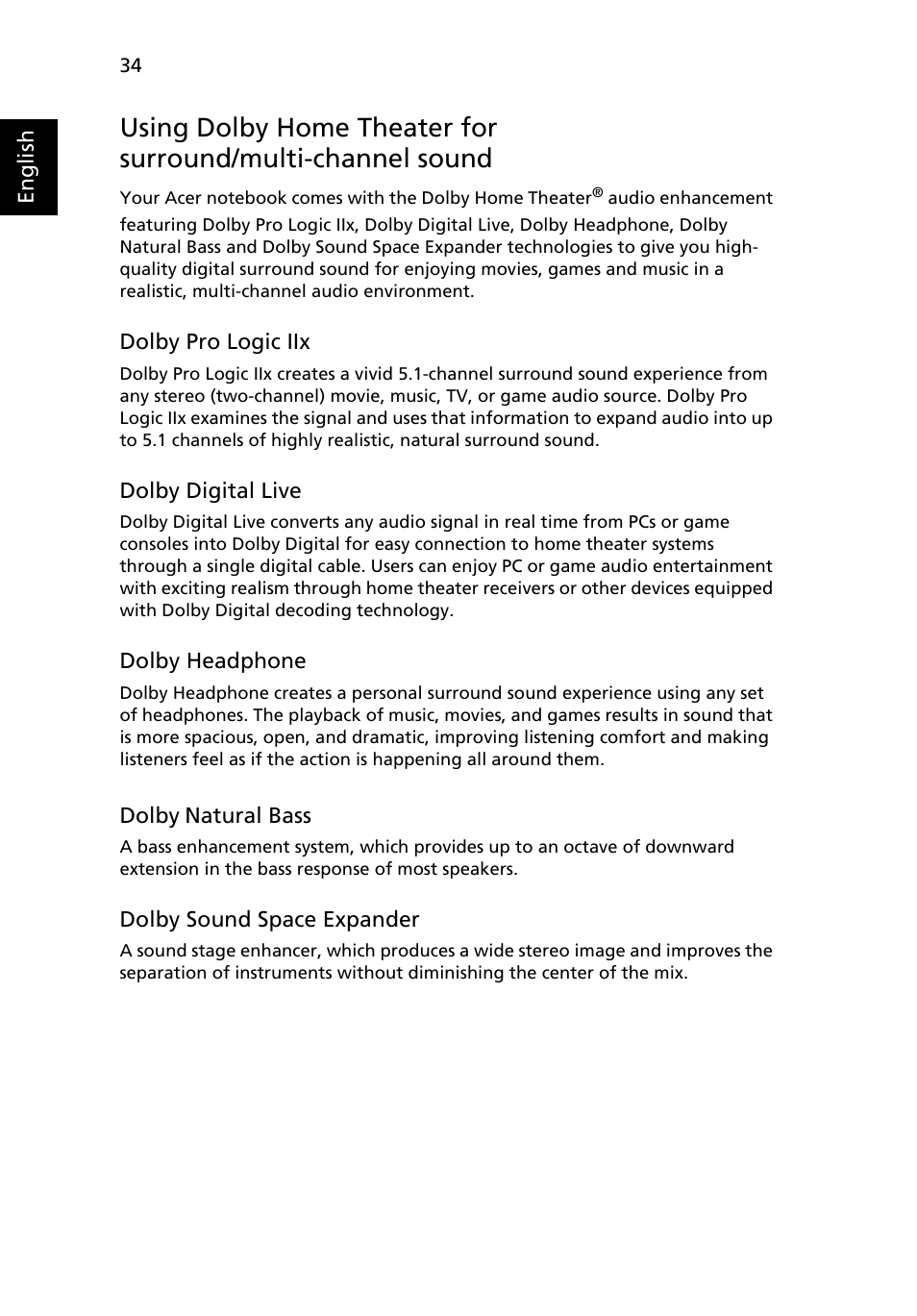 Acer Aspire 6920G User Manual | Page 54 / 109
