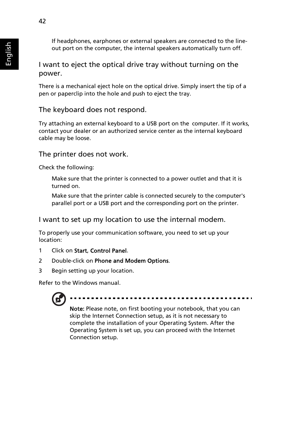 Acer Aspire 6920G User Manual | Page 62 / 109