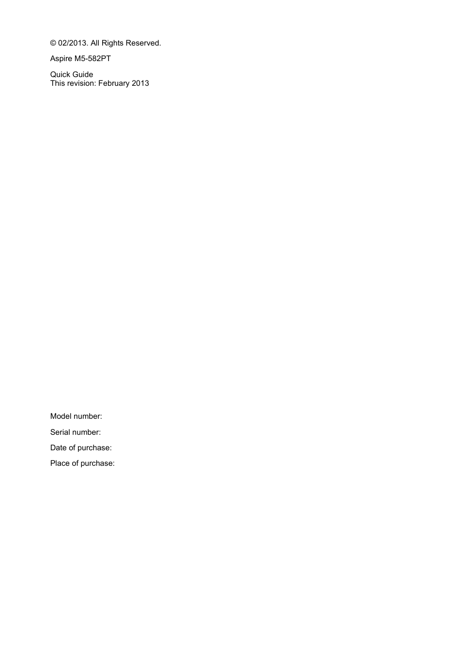 Acer Aspire M5-582PT User Manual | Page 2 / 10