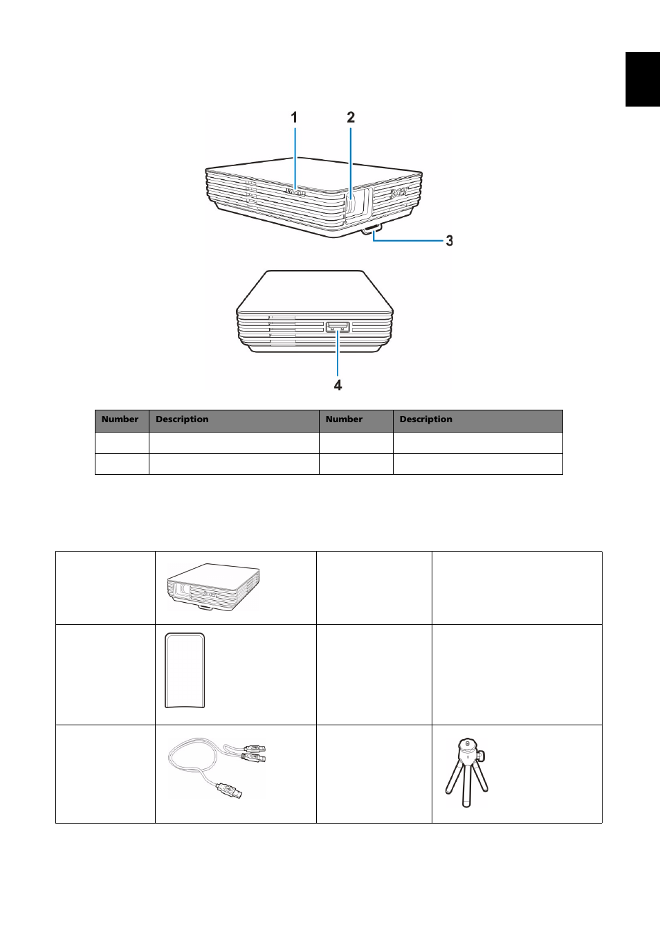 Introduction, Product overview package overview | Acer C110 User Manual | Page 5 / 8