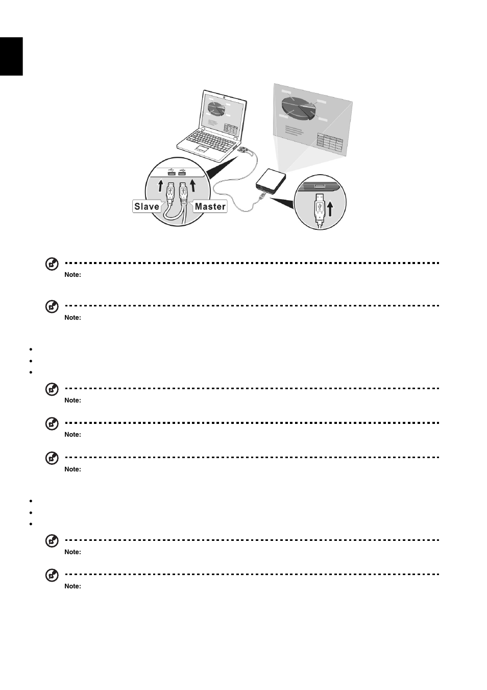 Getting started, Connecting the projector, Minimun system requirements | Supported os | Acer C110 User Manual | Page 6 / 8