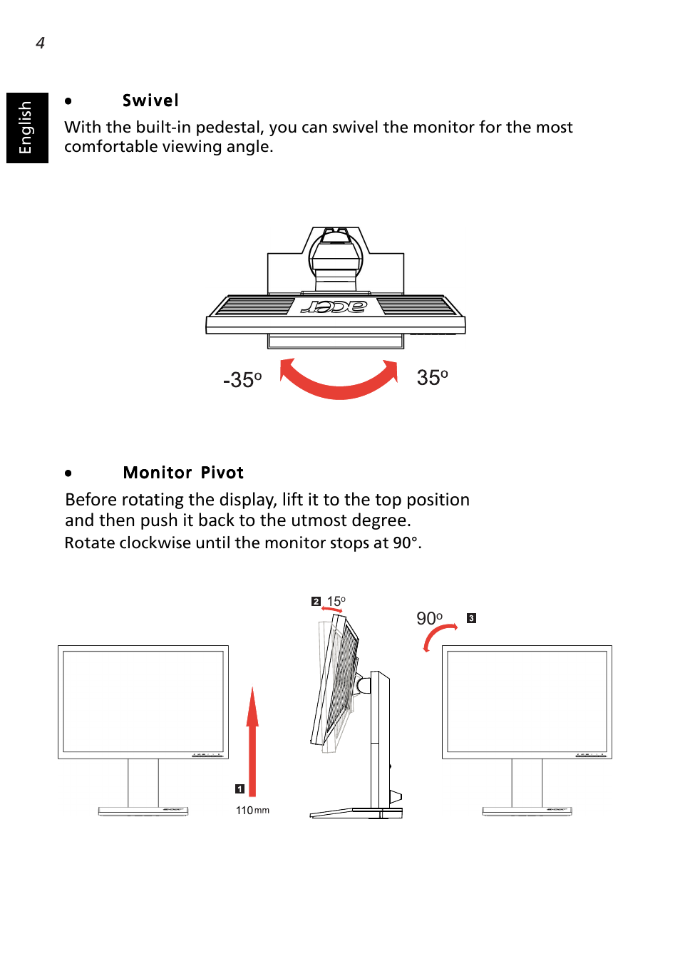 Acer B243W User Manual | Page 18 / 30