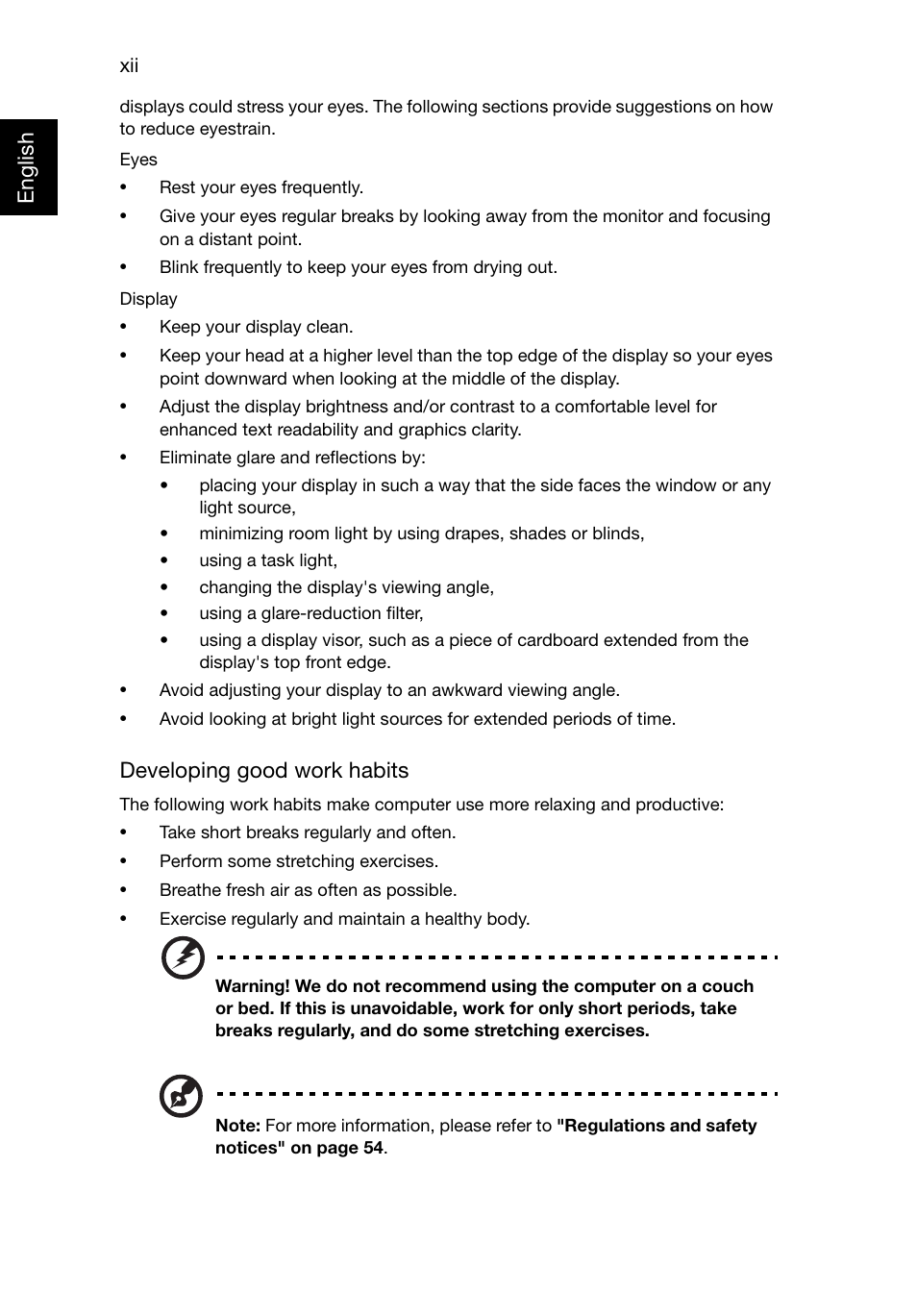 Acer Aspire E1-521 User Manual | Page 12 / 80