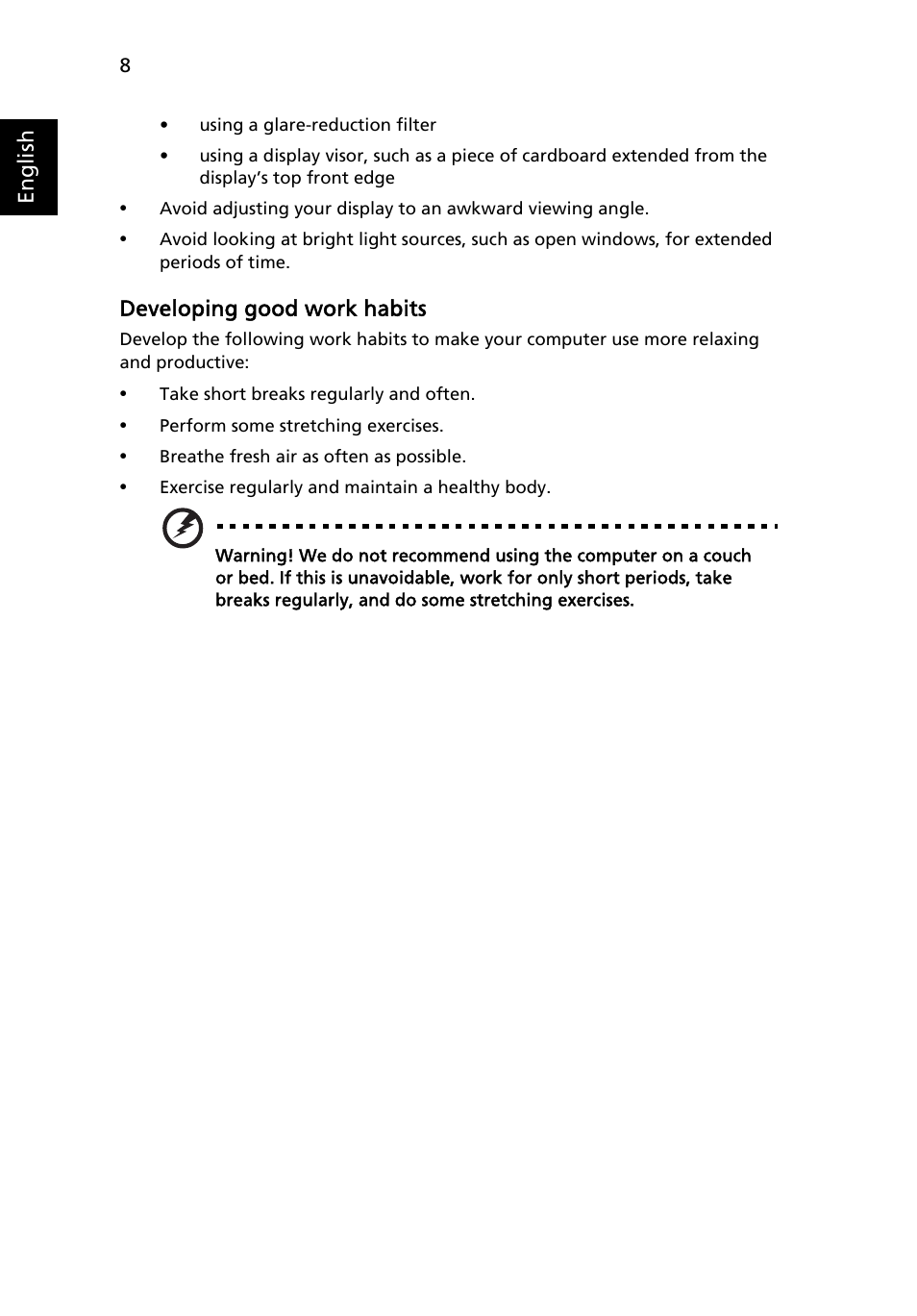 Acer DW271HL User Manual | Page 8 / 31