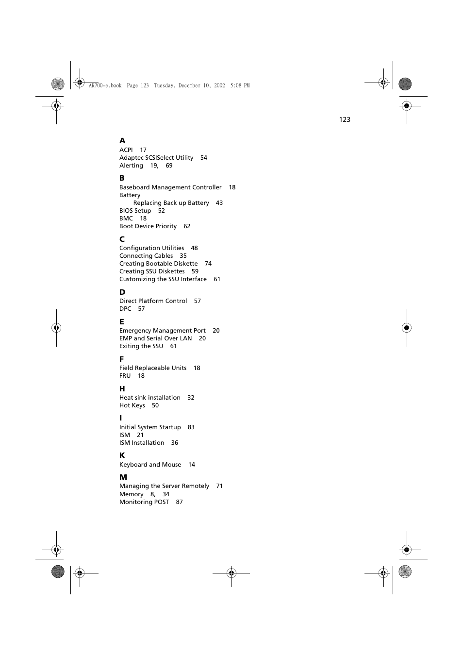 Acer Altos R701 User Manual | Page 133 / 135