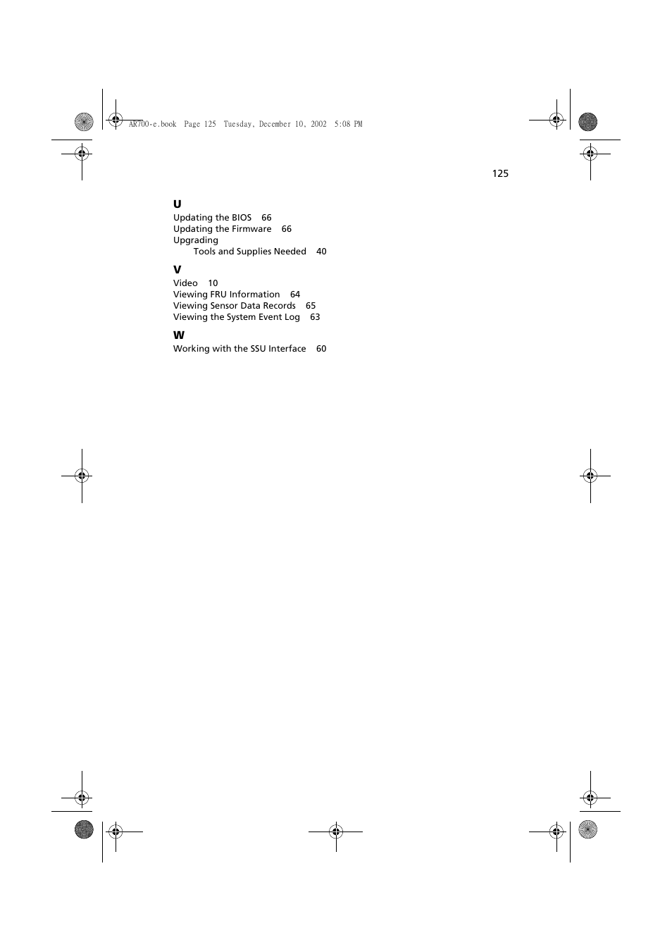 Acer Altos R701 User Manual | Page 135 / 135