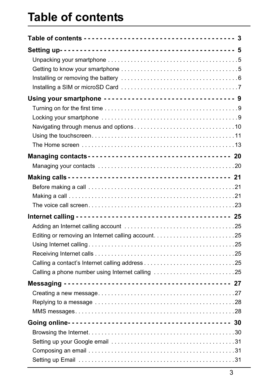 Acer S510 User Manual | Page 3 / 69