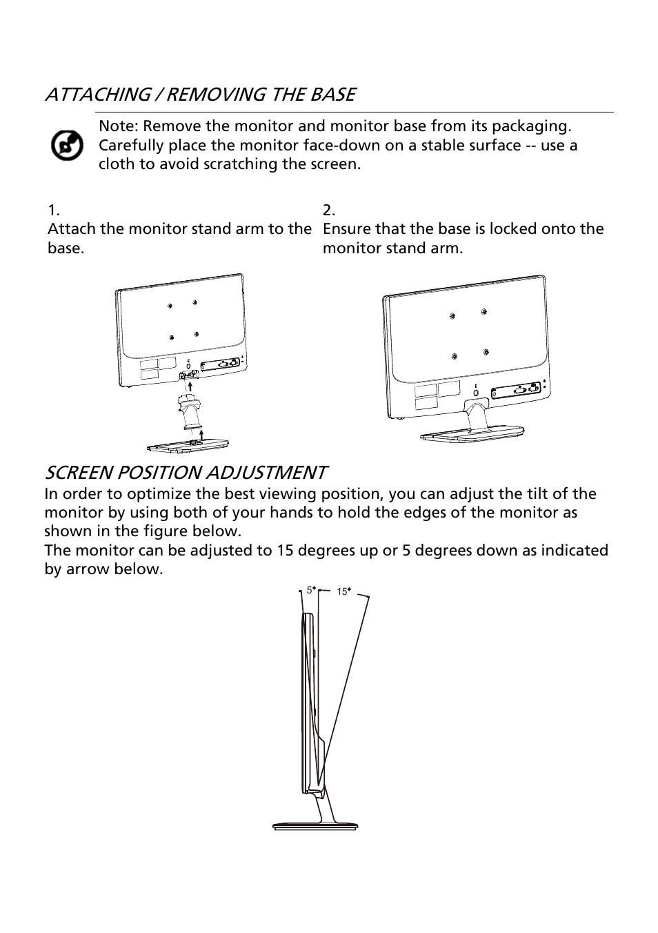 Acer V195WL User Manual | Page 11 / 28