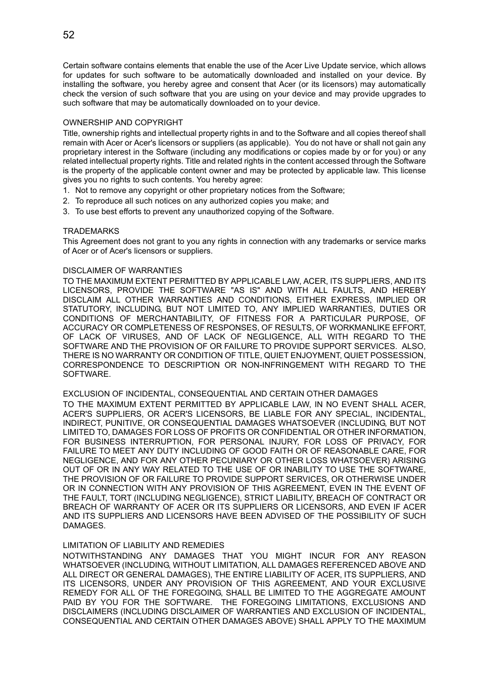Acer A3-A11 User Manual | Page 52 / 53