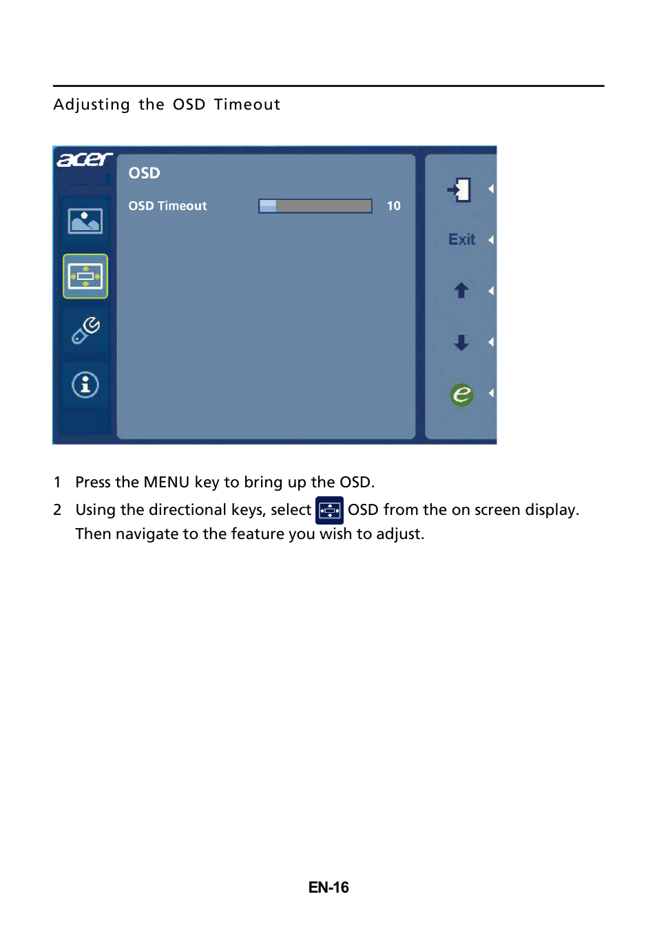Acer T232HL User Manual | Page 17 / 23