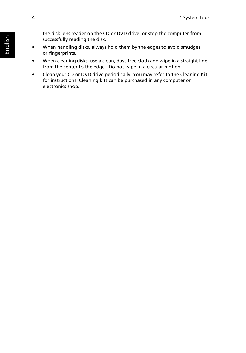 English | Acer Veriton M265 User Manual | Page 14 / 38