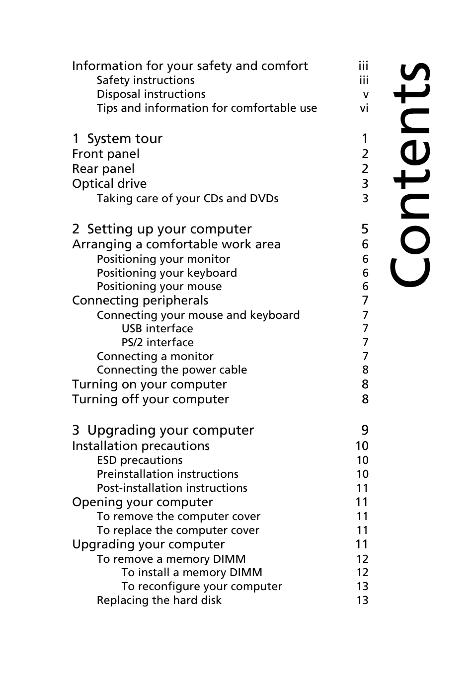 Acer Veriton M265 User Manual | Page 9 / 38