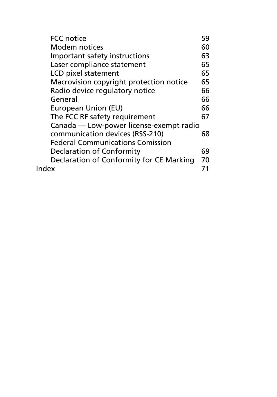 Acer Aspire 5040 User Manual | Page 10 / 82