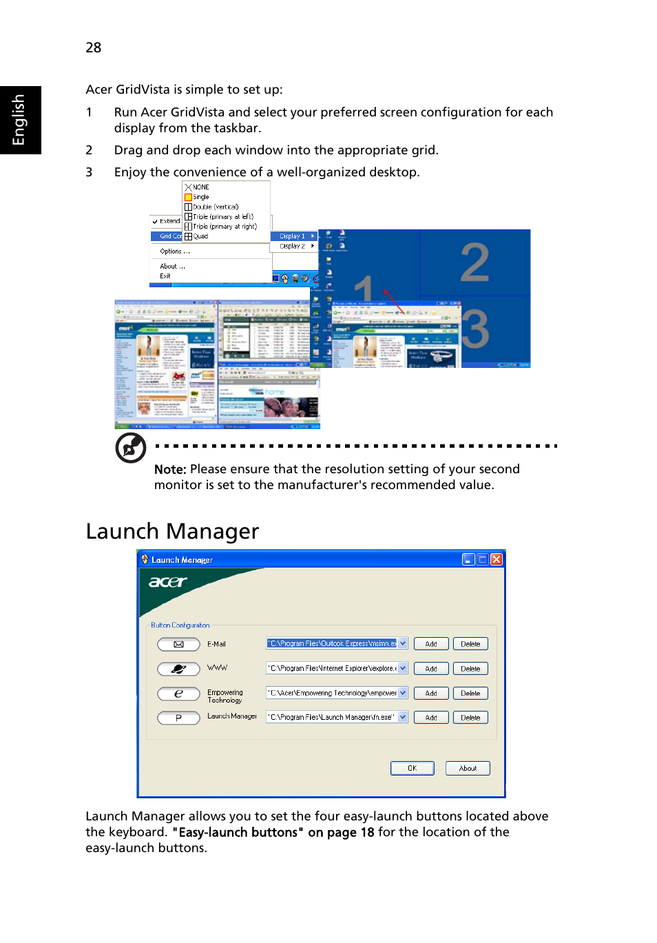 Launch manager | Acer Aspire 5040 User Manual | Page 38 / 82