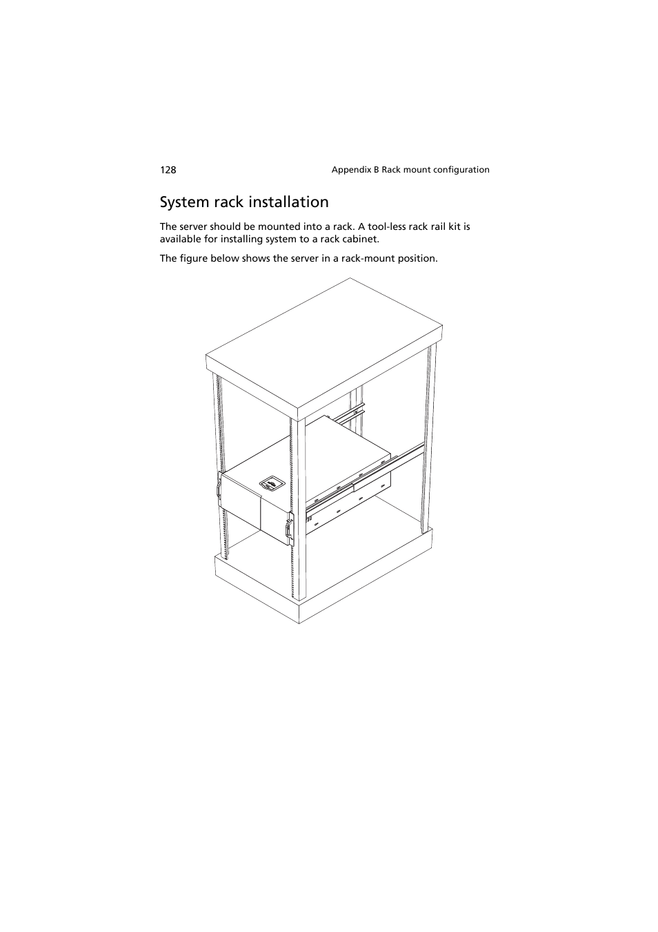 System rack installation | Acer AT150 F1 User Manual | Page 140 / 182