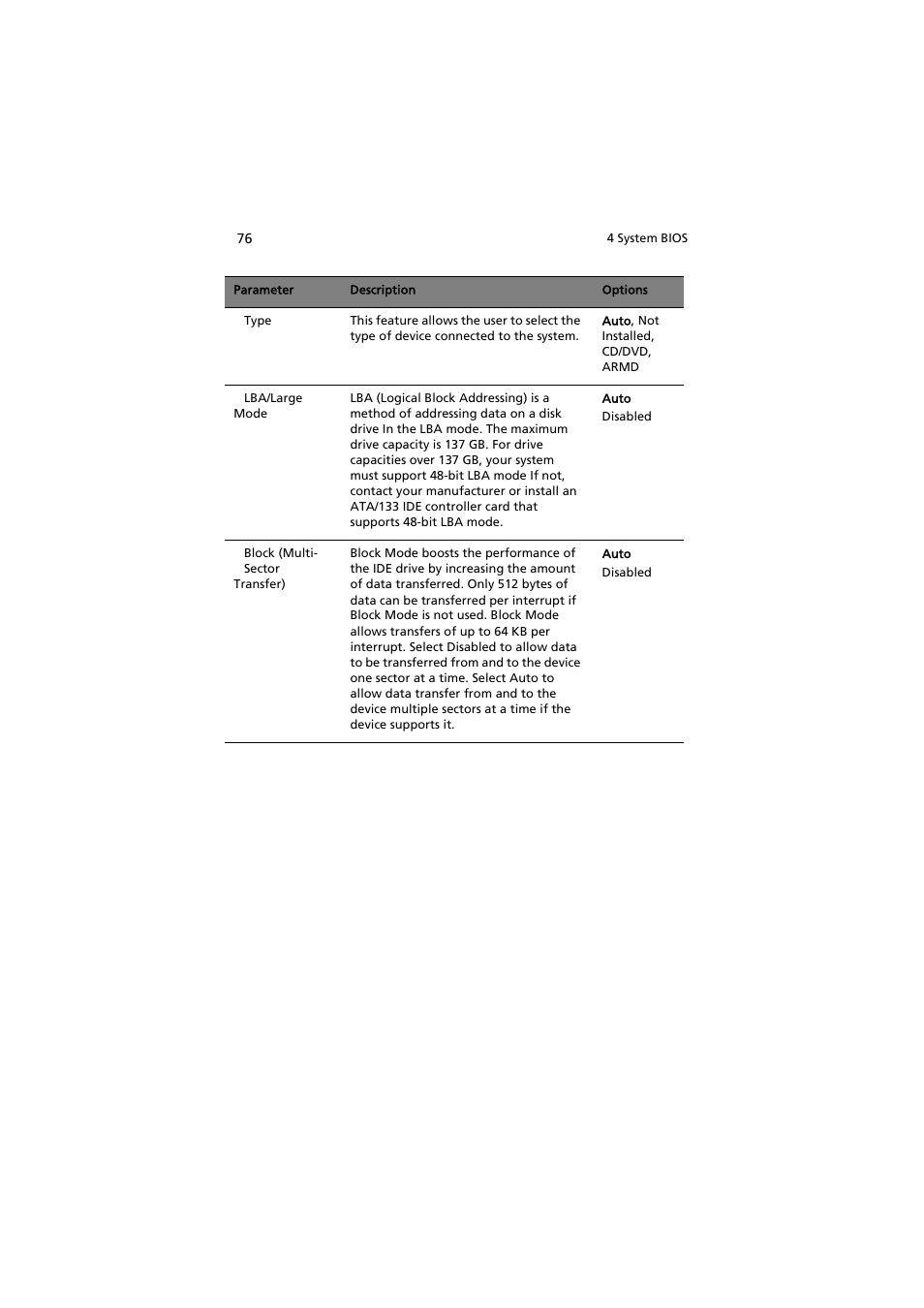 Acer AT150 F1 User Manual | Page 88 / 182