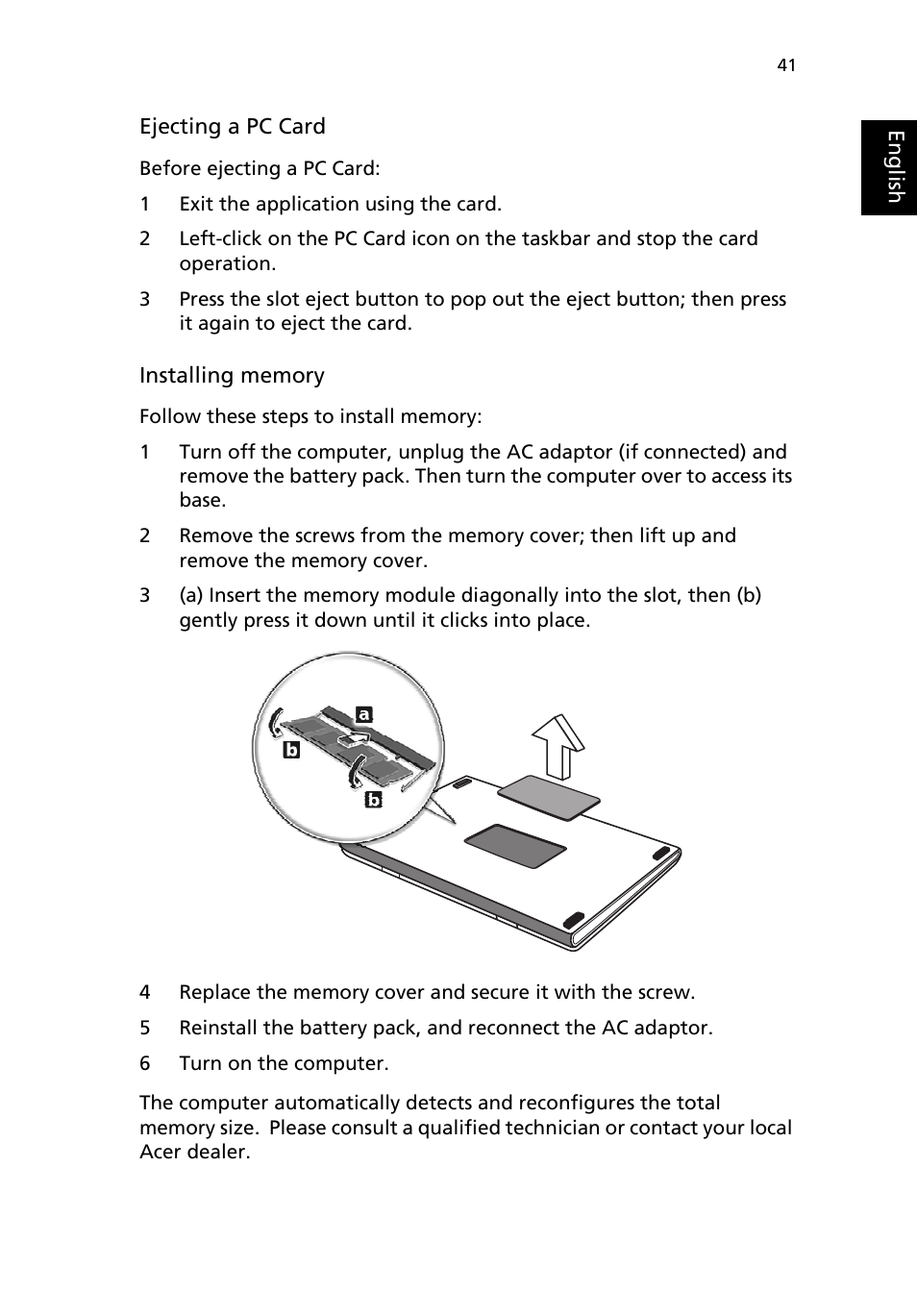 Acer Extensa 4100 User Manual | Page 51 / 86