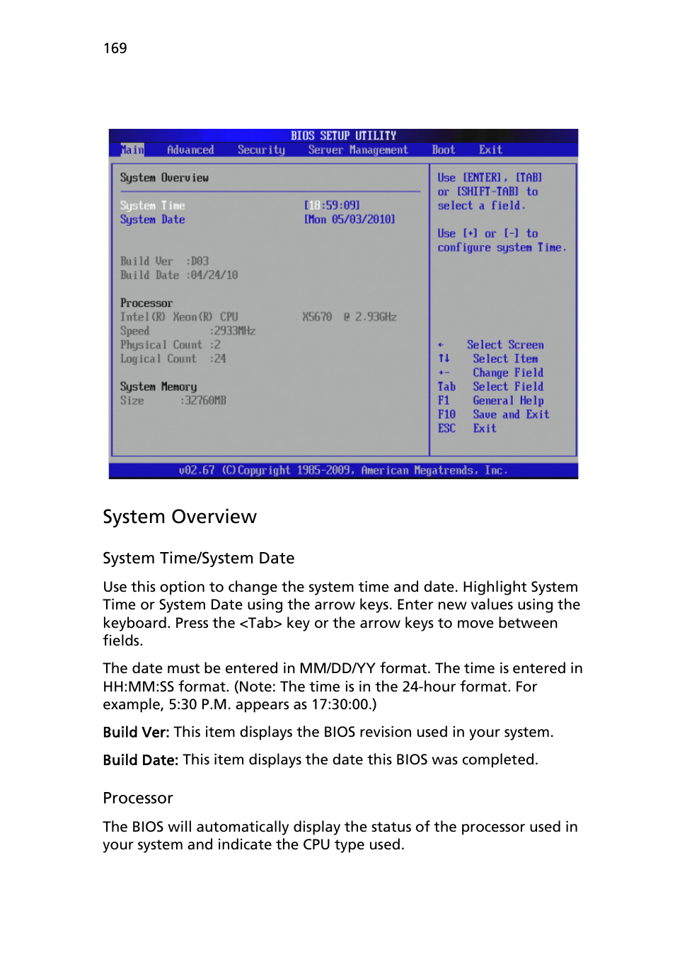 System overview | Acer AB460 F1 User Manual | Page 189 / 618