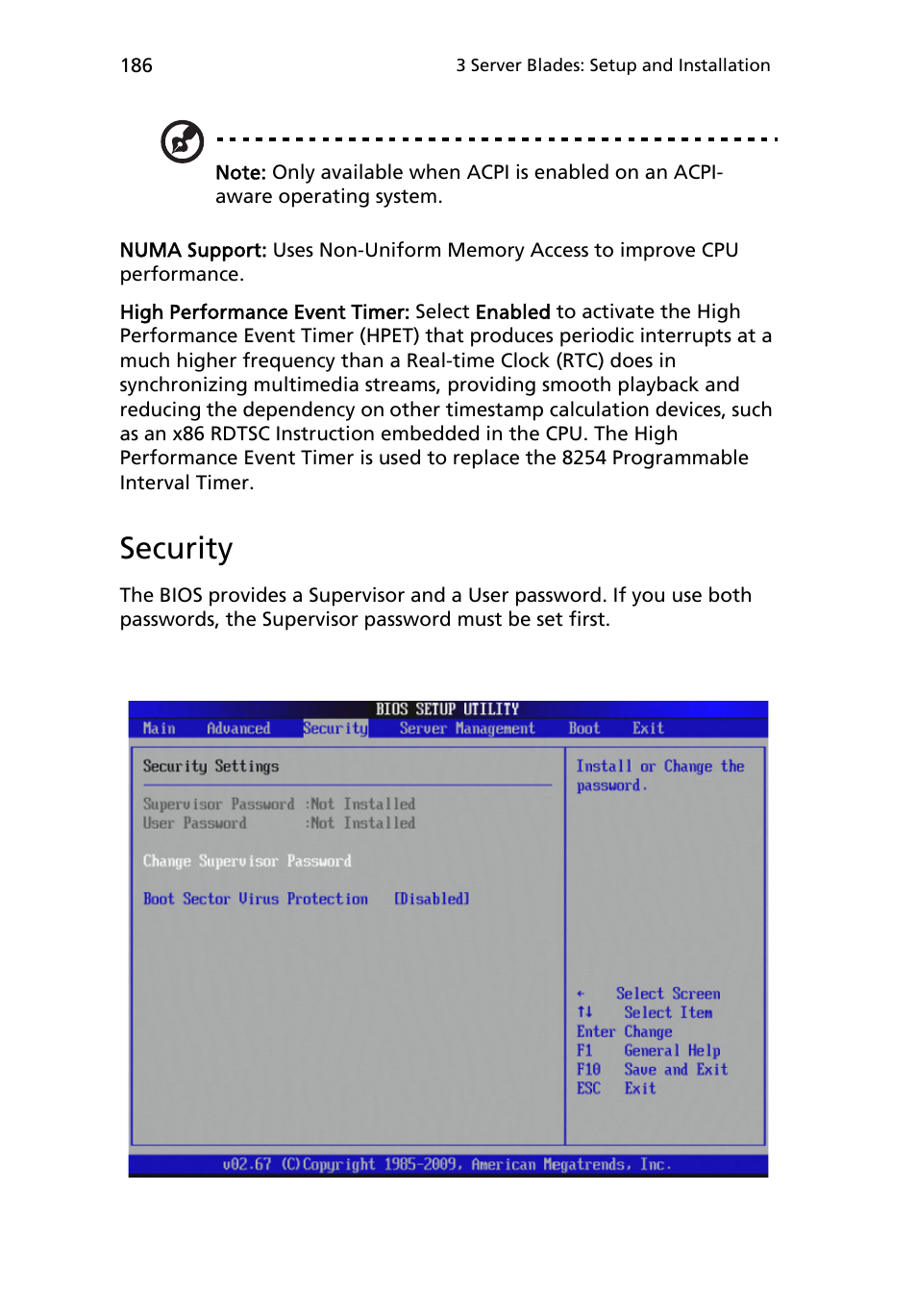 Security | Acer AB460 F1 User Manual | Page 206 / 618