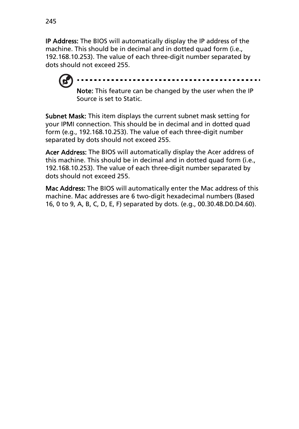 Acer AB460 F1 User Manual | Page 265 / 618