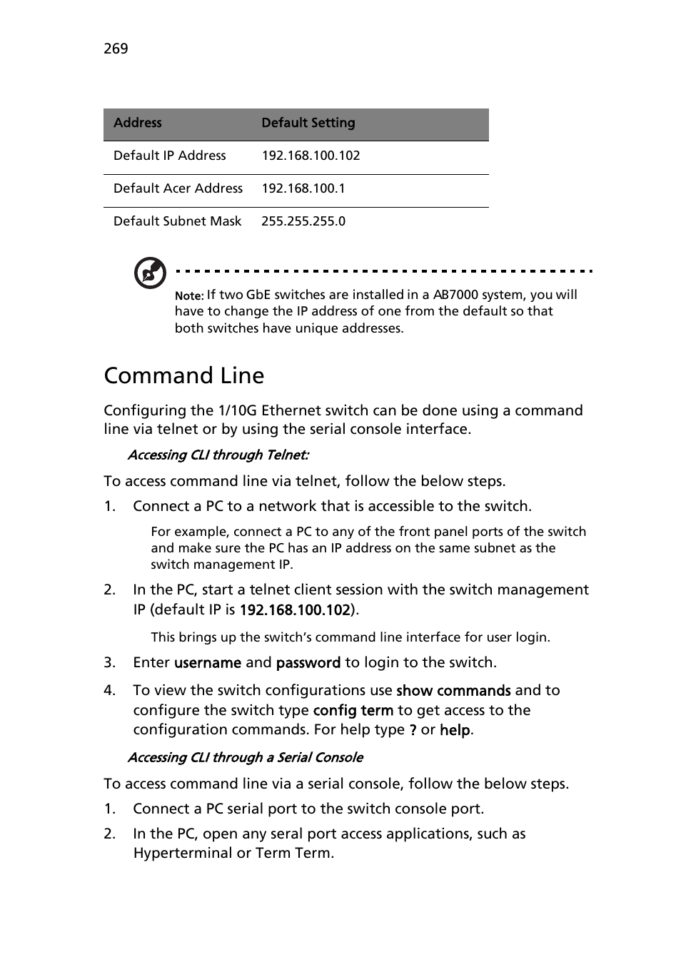 Command line | Acer AB460 F1 User Manual | Page 289 / 618