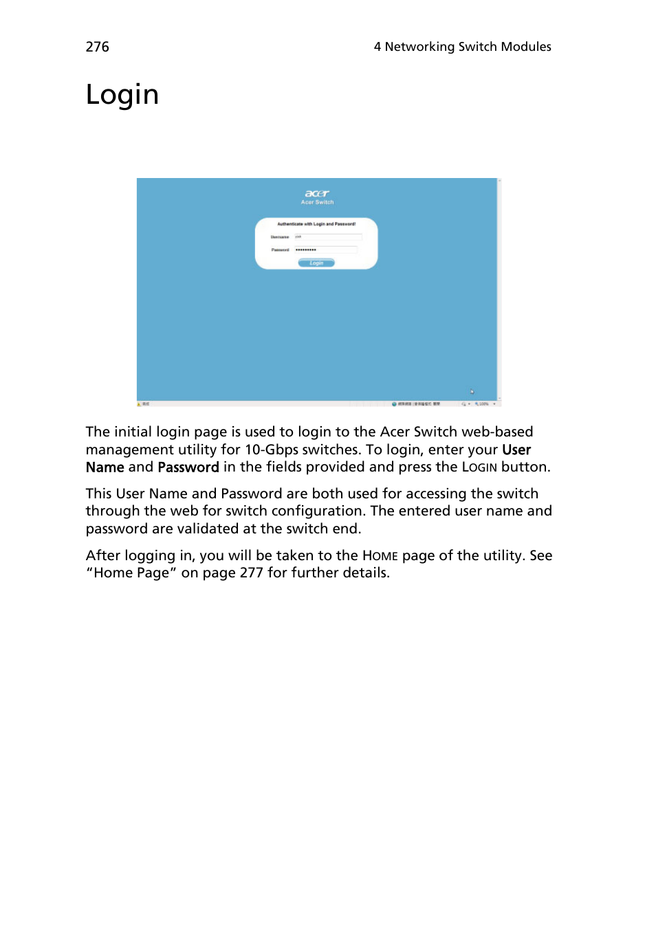 Login | Acer AB460 F1 User Manual | Page 296 / 618