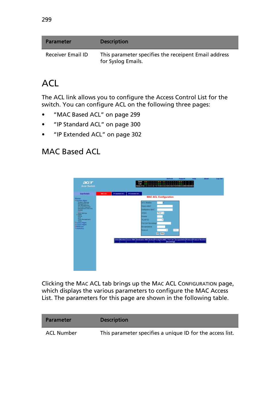 Mac based acl | Acer AB460 F1 User Manual | Page 319 / 618