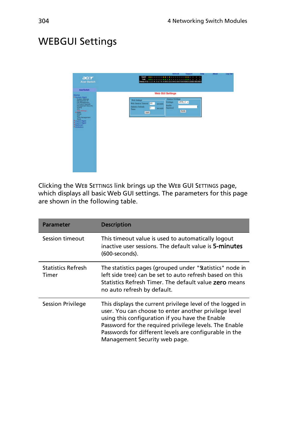 Webgui settings | Acer AB460 F1 User Manual | Page 324 / 618