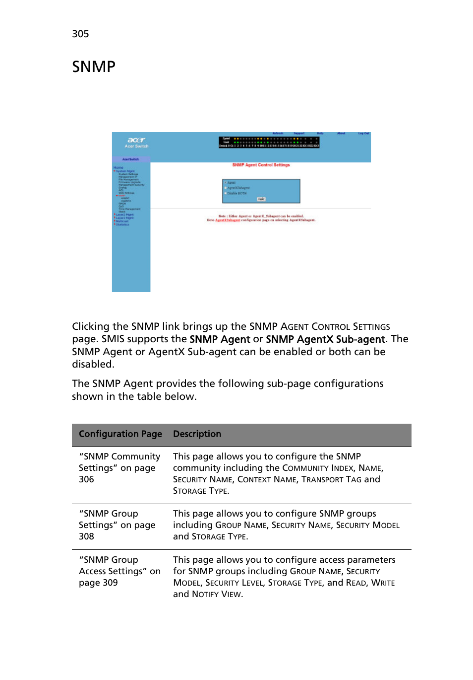 Snmp | Acer AB460 F1 User Manual | Page 325 / 618