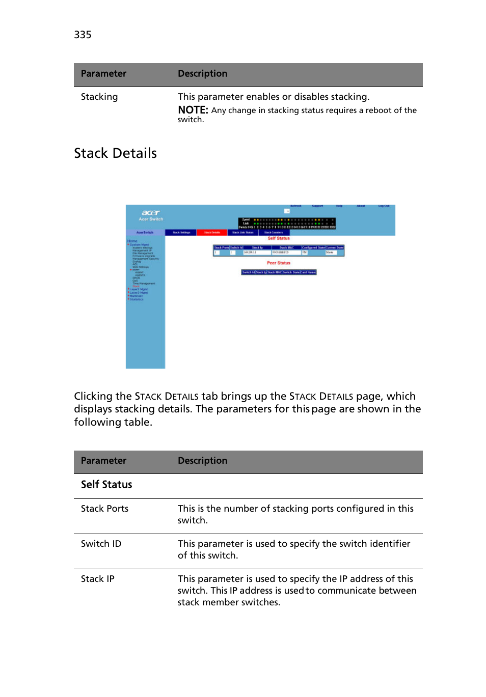 Stack details | Acer AB460 F1 User Manual | Page 355 / 618