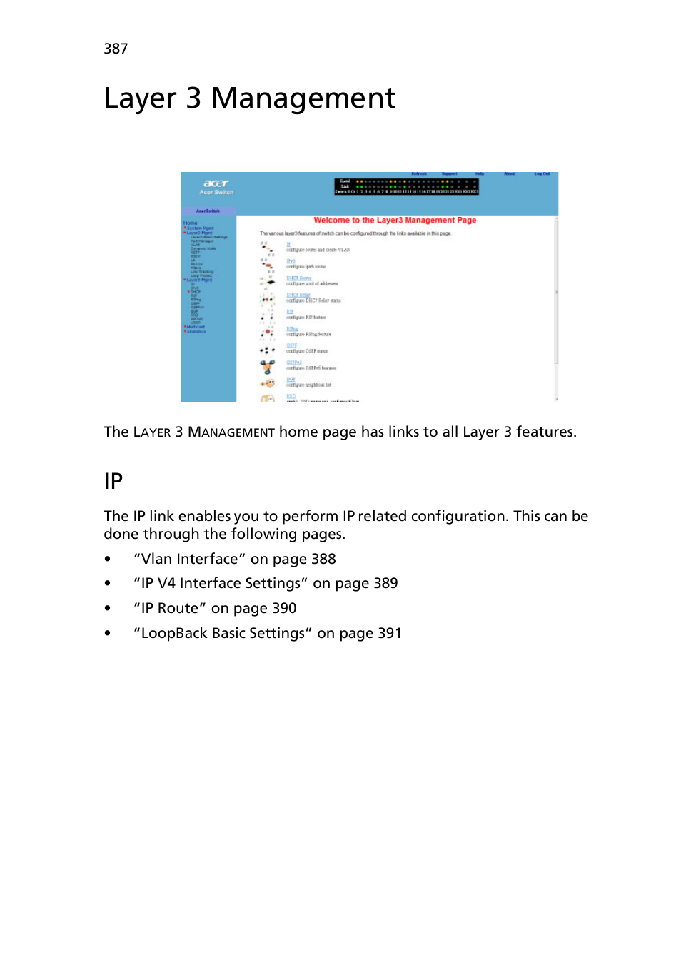 Layer 3 management | Acer AB460 F1 User Manual | Page 407 / 618
