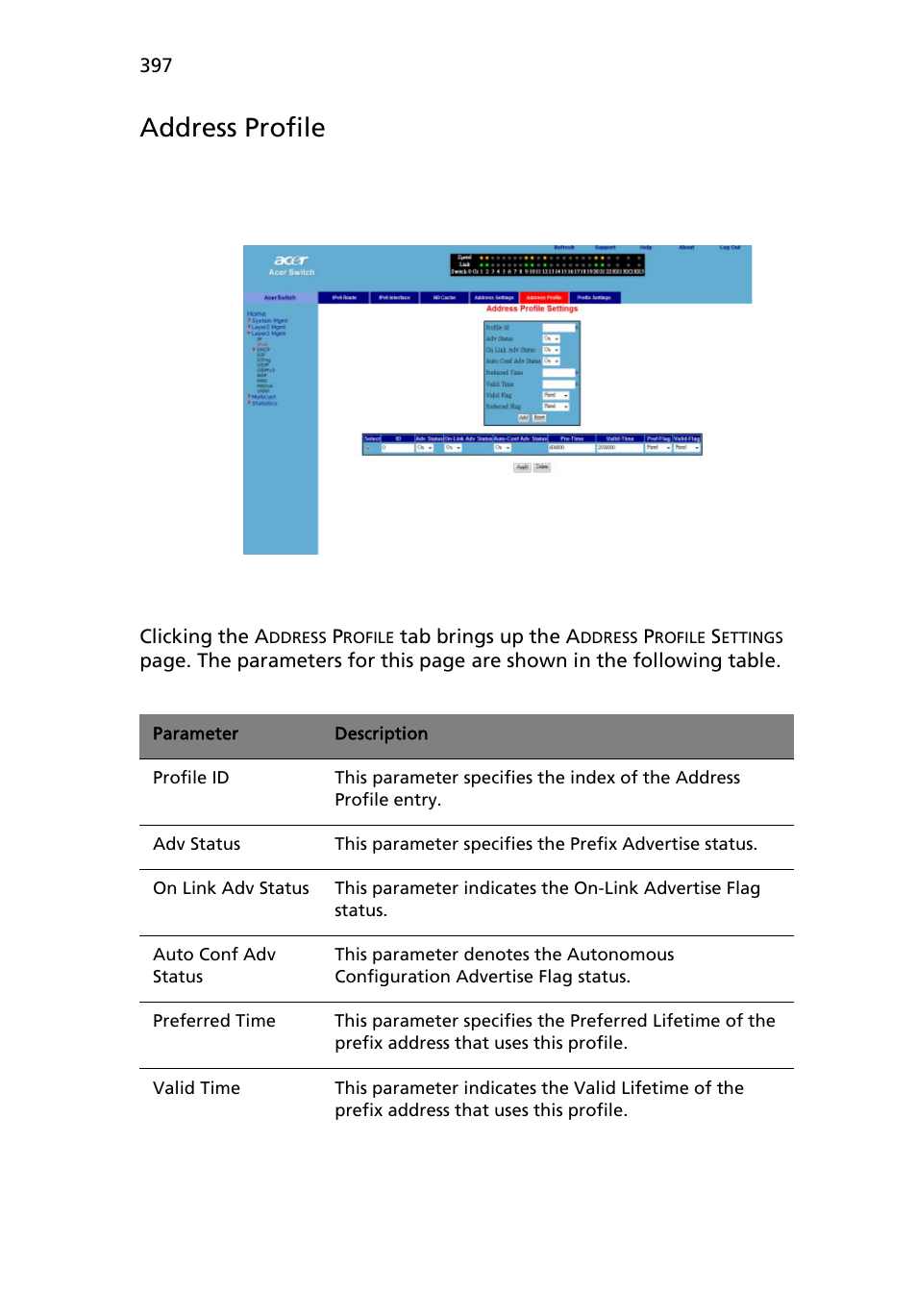 Address profile | Acer AB460 F1 User Manual | Page 417 / 618