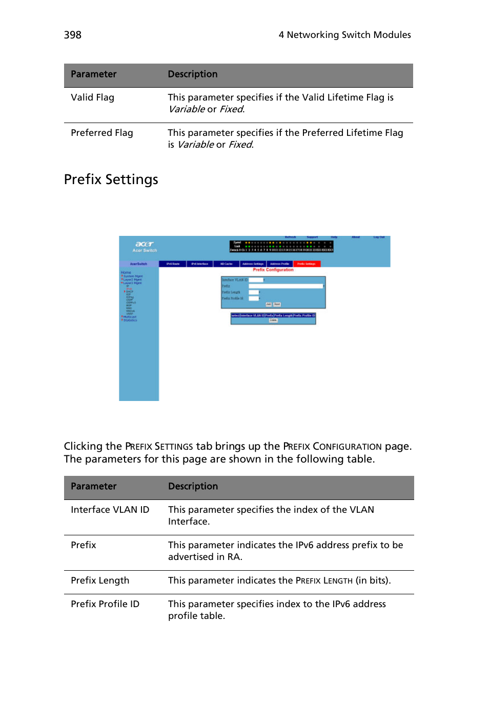 Prefix settings | Acer AB460 F1 User Manual | Page 418 / 618