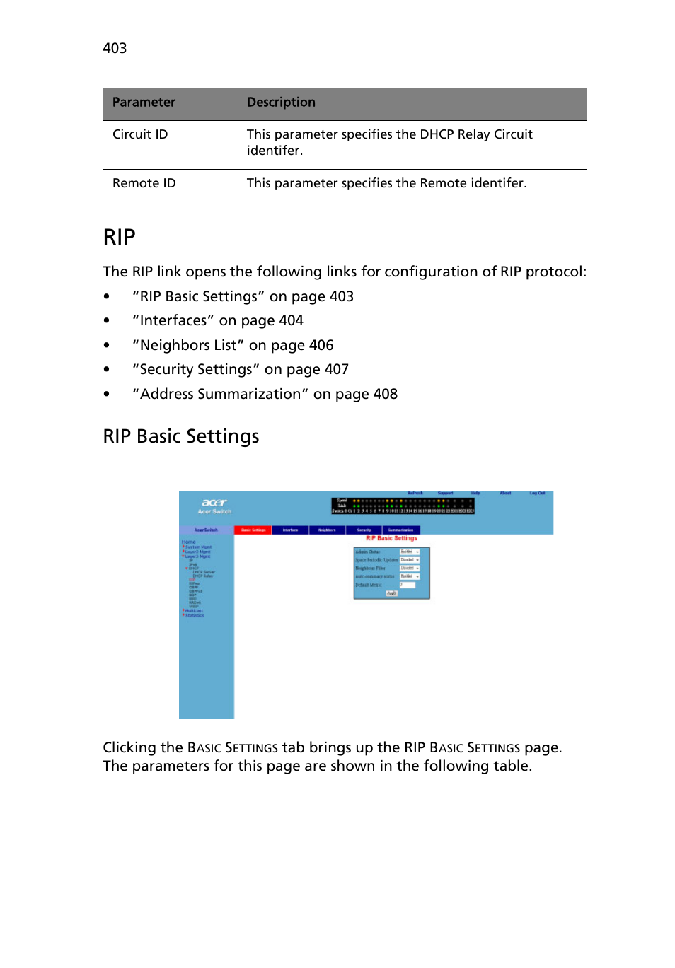 Rip basic settings | Acer AB460 F1 User Manual | Page 423 / 618