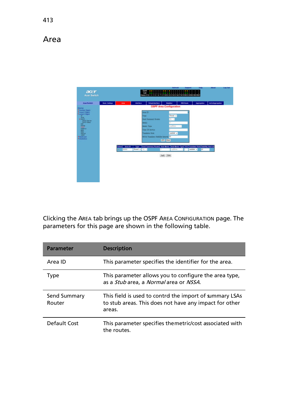 Area | Acer AB460 F1 User Manual | Page 433 / 618