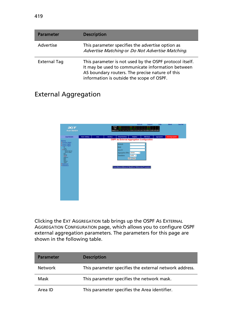 External aggregation | Acer AB460 F1 User Manual | Page 439 / 618