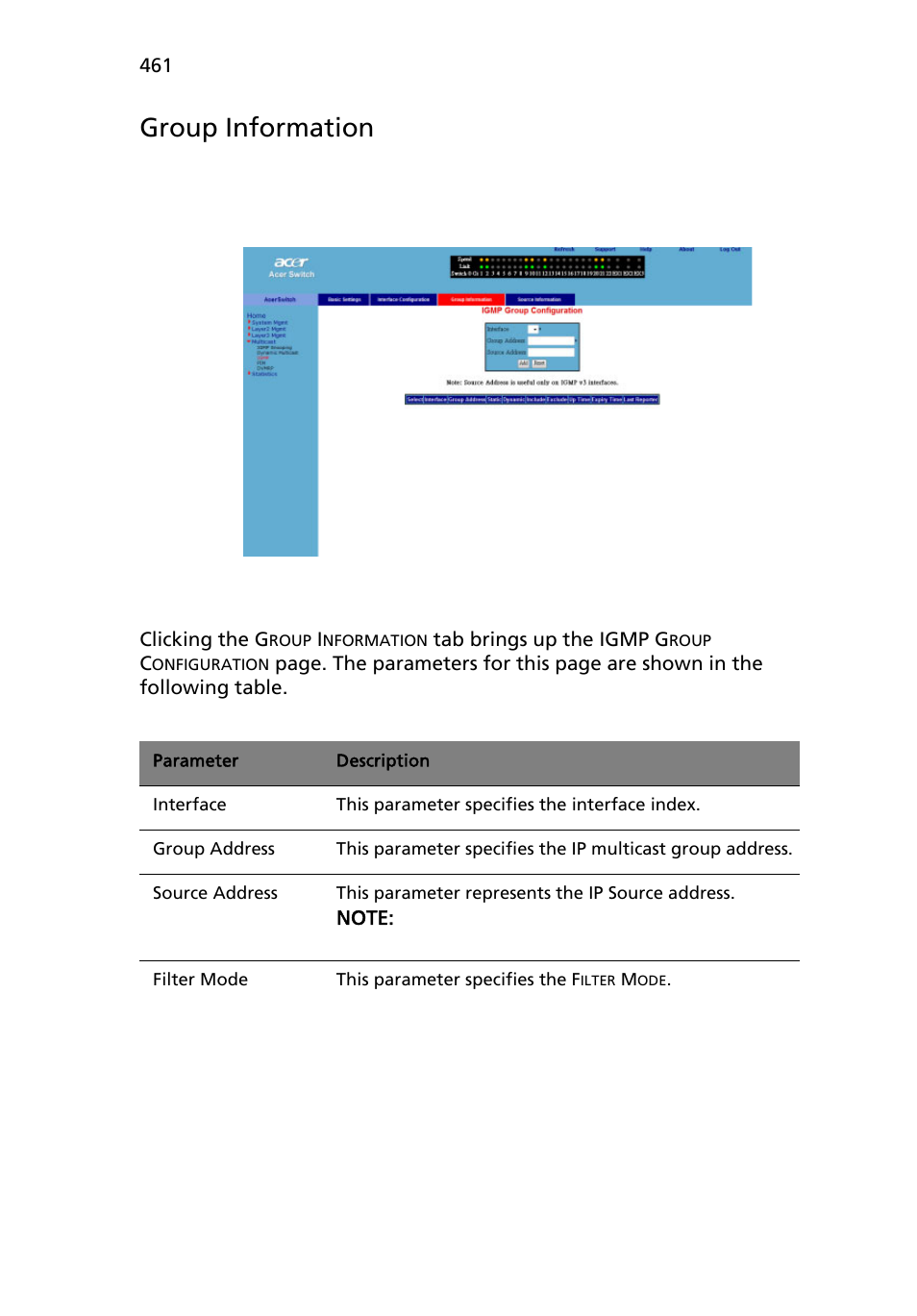 Group information | Acer AB460 F1 User Manual | Page 481 / 618