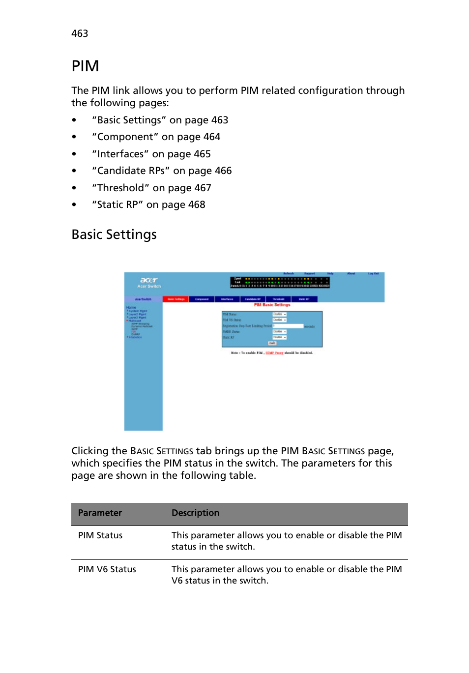 Basic settings | Acer AB460 F1 User Manual | Page 483 / 618