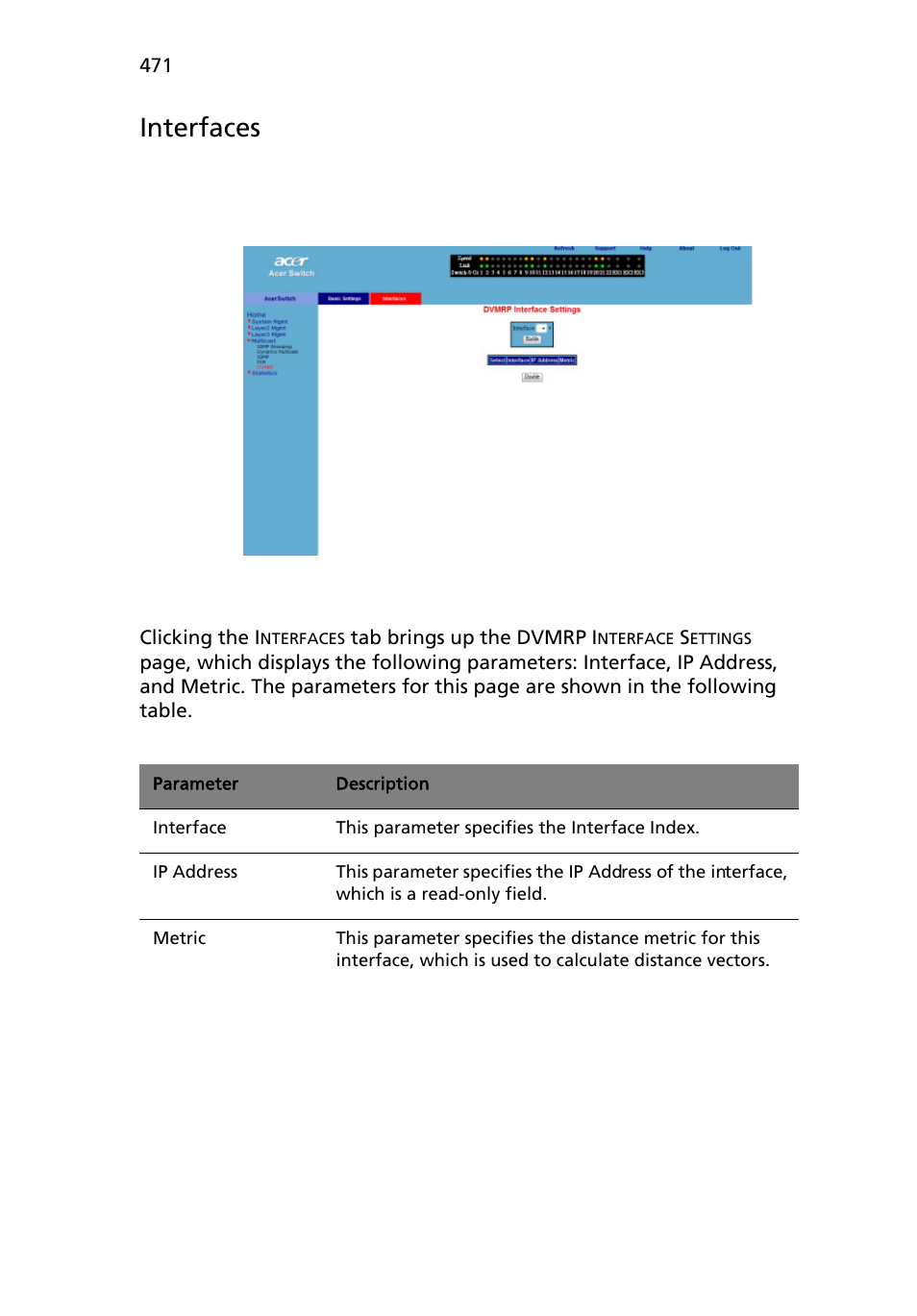 Interfaces | Acer AB460 F1 User Manual | Page 491 / 618