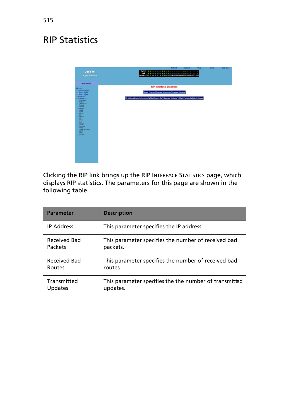 Rip statistics | Acer AB460 F1 User Manual | Page 535 / 618