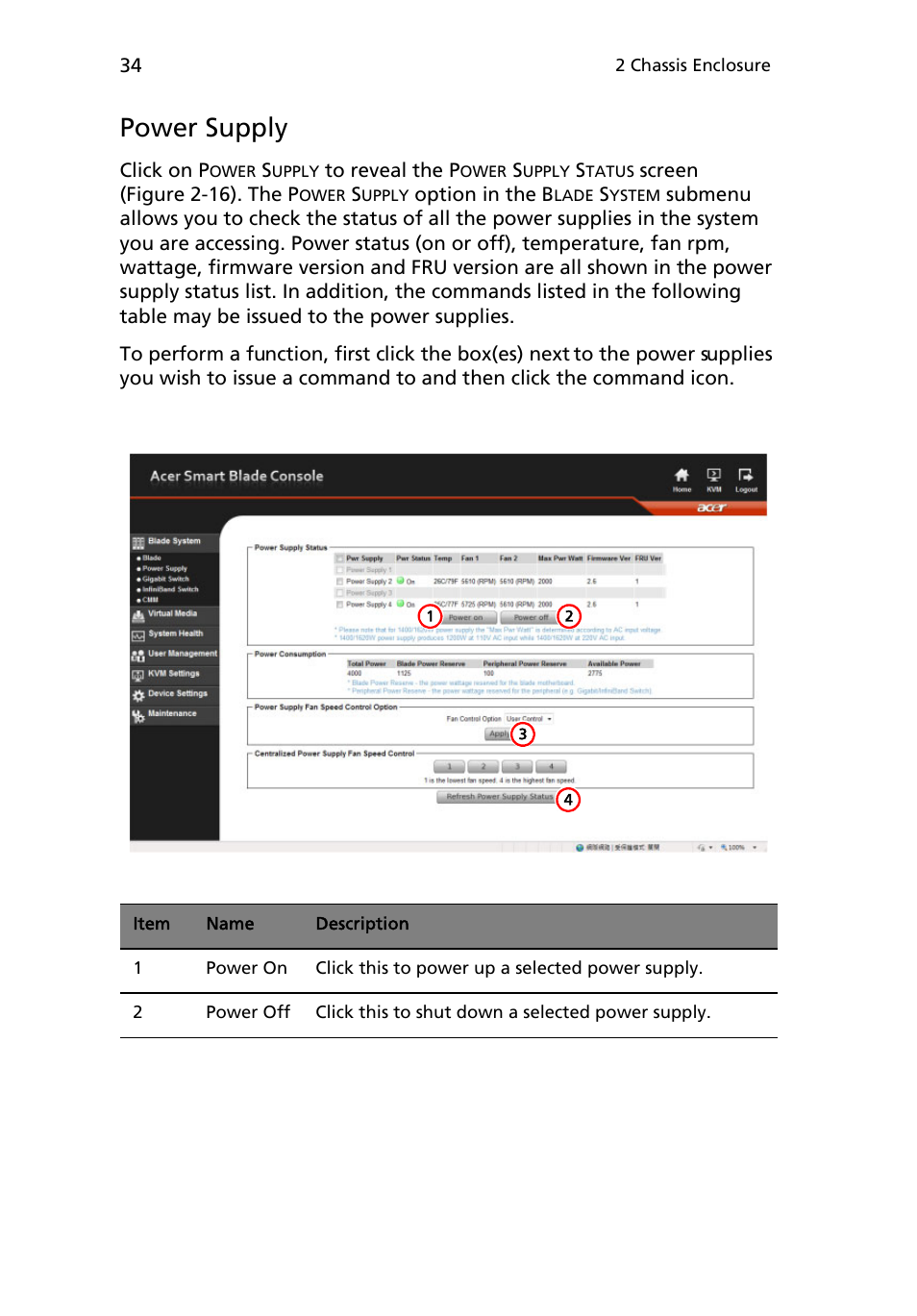 Power supply | Acer AB460 F1 User Manual | Page 54 / 618