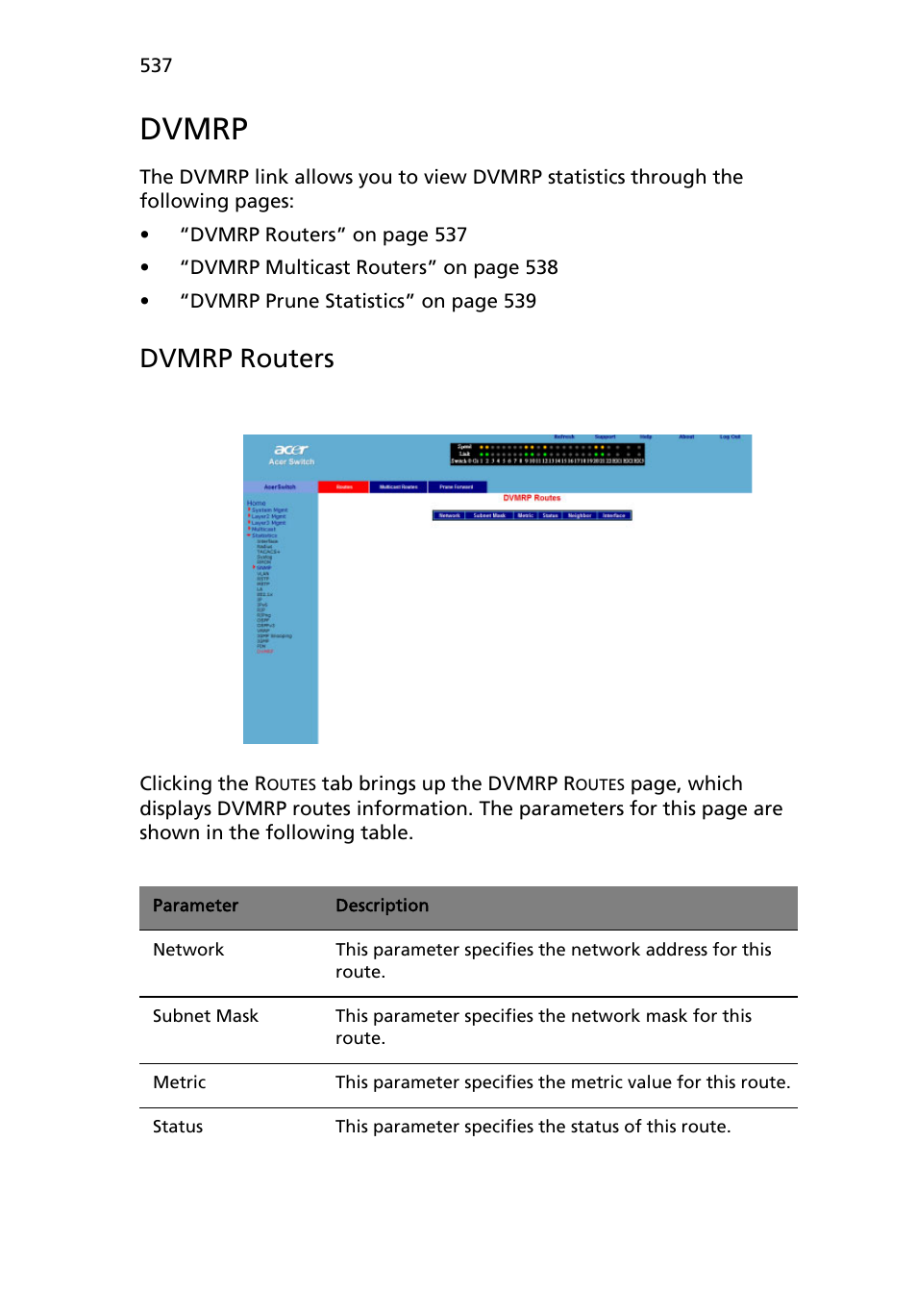 Dvmrp, Dvmrp routers | Acer AB460 F1 User Manual | Page 557 / 618