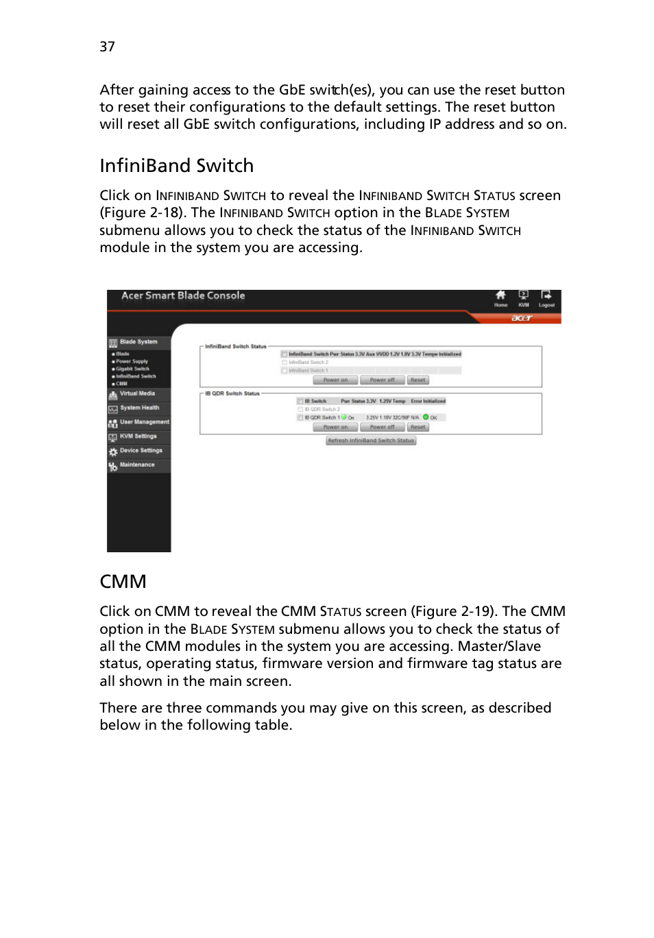 Infiniband switch | Acer AB460 F1 User Manual | Page 57 / 618