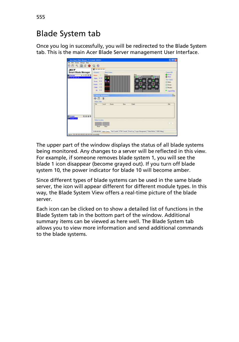 Blade system tab | Acer AB460 F1 User Manual | Page 575 / 618