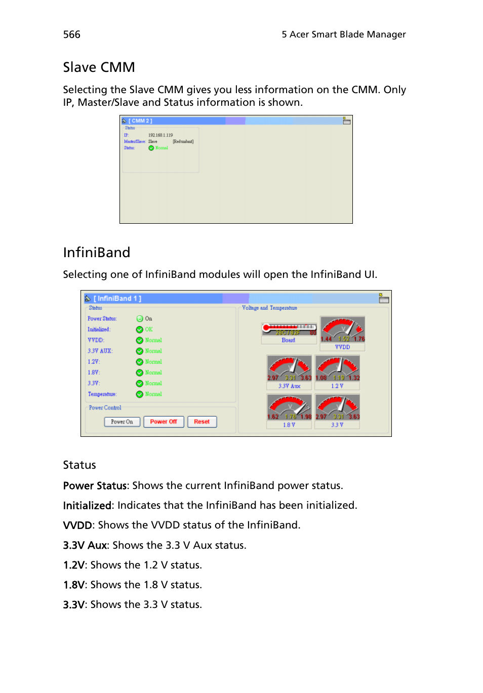 Slave cmm, Infiniband | Acer AB460 F1 User Manual | Page 586 / 618