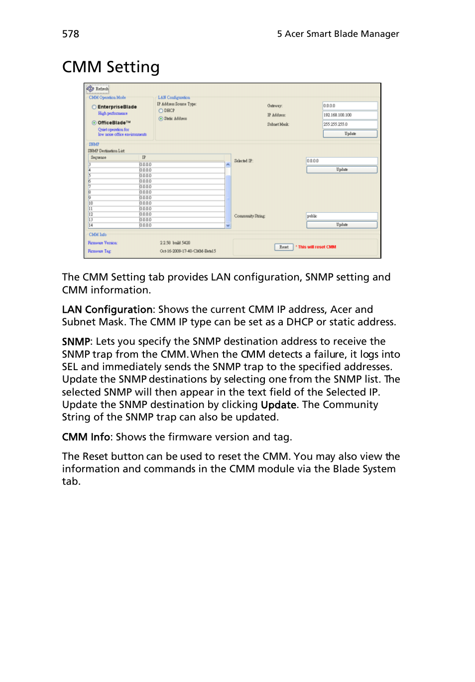 Cmm setting | Acer AB460 F1 User Manual | Page 598 / 618