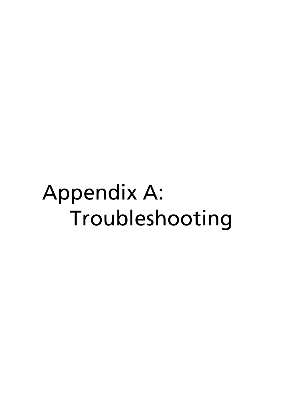 Appendix a: troubleshooting | Acer AB460 F1 User Manual | Page 601 / 618